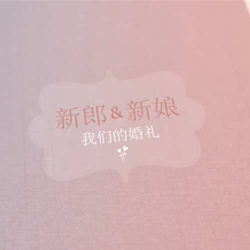 唯美清新翻书风格婚礼相册